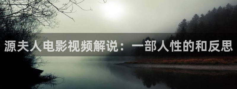 茄子视频18：源夫人电影视频解说：一部人性的和反思